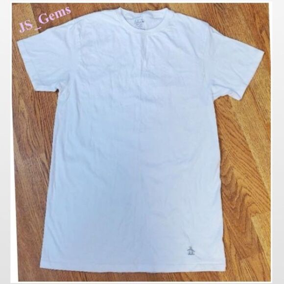 Penguin Men Medium White Classic Top - Picture 1 of 11